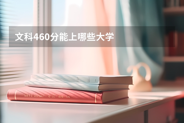 文科460分能上哪些大学