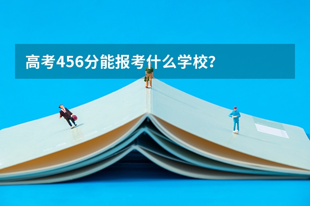 高考456分能报考什么学校？