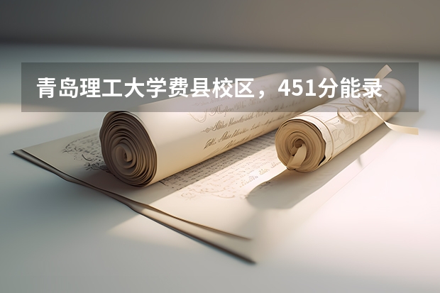 青岛理工大学费县校区，451分能录取吗？