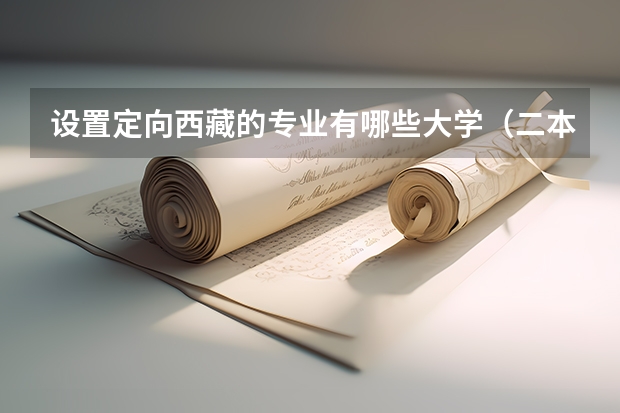 设置定向西藏的专业有哪些大学（二本）？汉族人去支教是在城市还是农村？会受民族歧视吗？社会治安如何？