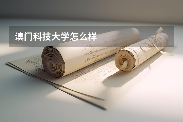 澳门科技大学怎么样